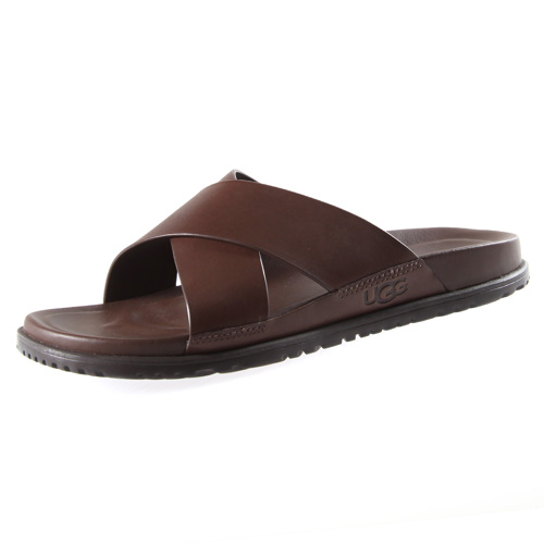badslippers en teenslippers voor Leren sandalen Bespaar 19% Heren Schoenen voor voor Sandalen Guess Emato Slide Sandal in het Zwart voor heren 
