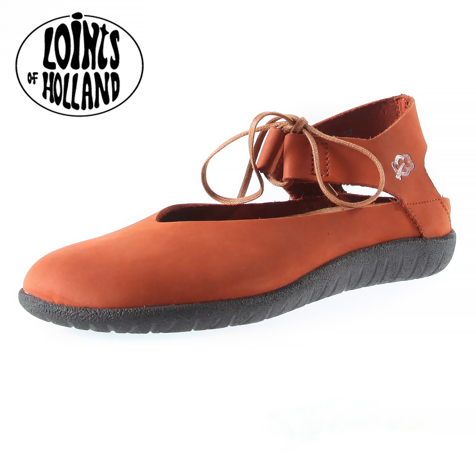 binnen Auto spons Bunde schoen in Brick roodbruin van Loints of Holland